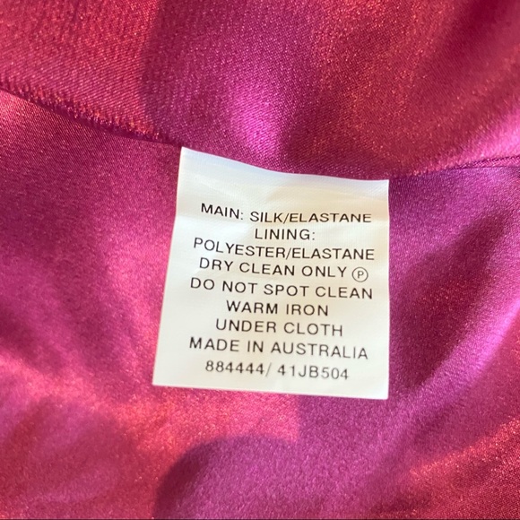 Jayson Brundson Black Label Cocktail Pink Mini Silk Baloon Sleeves Pink Dress 8 - Picture 9 of 10